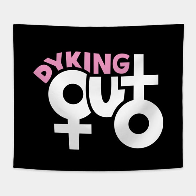 Dyking Out Wall Tapestry